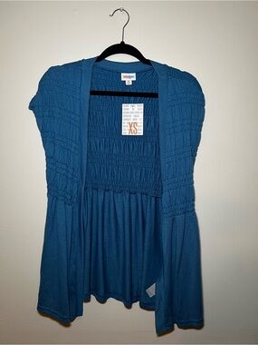 LuLaRoe Kaylin Smocked Short Sleeve Cardigan